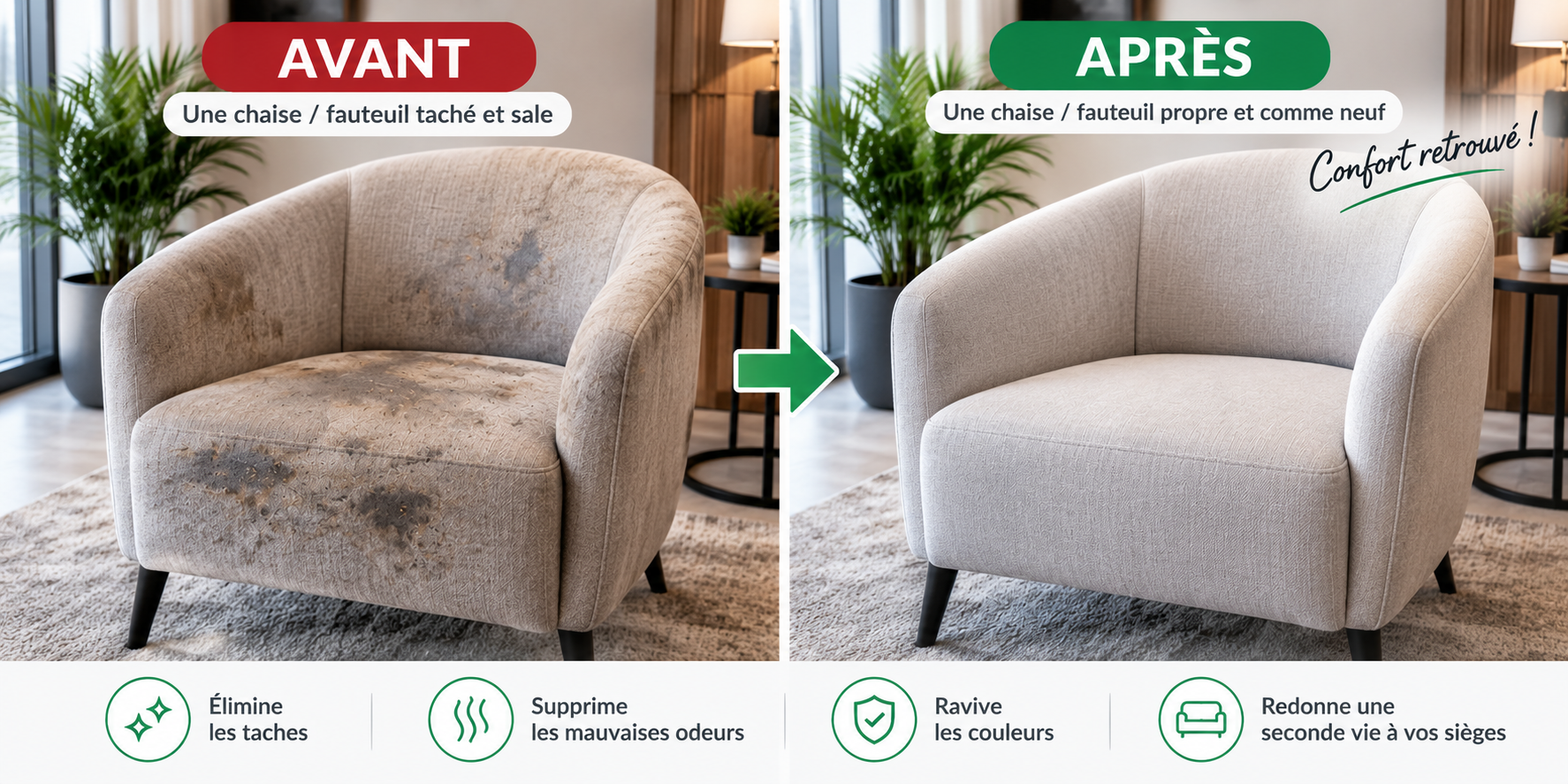 Nettoyage fauteuil Casablanca