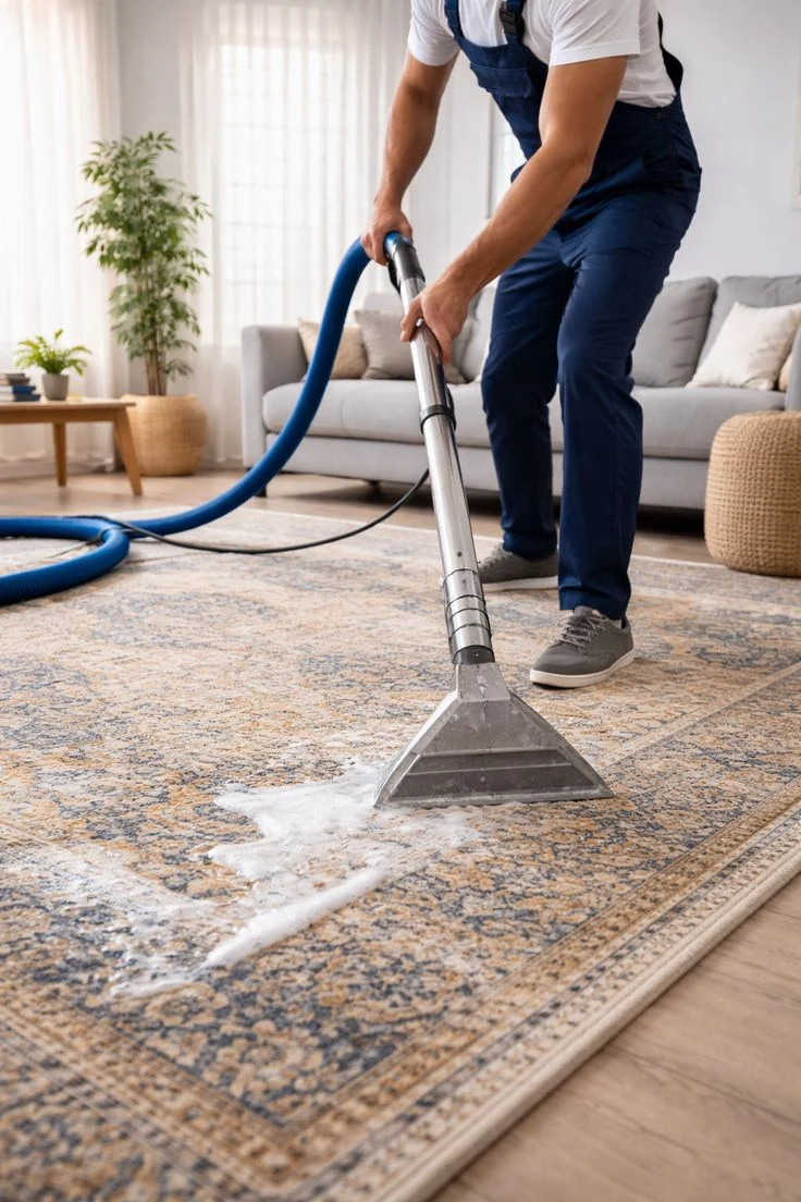 Nettoyage professionnel de moquette sur site à Casablanca